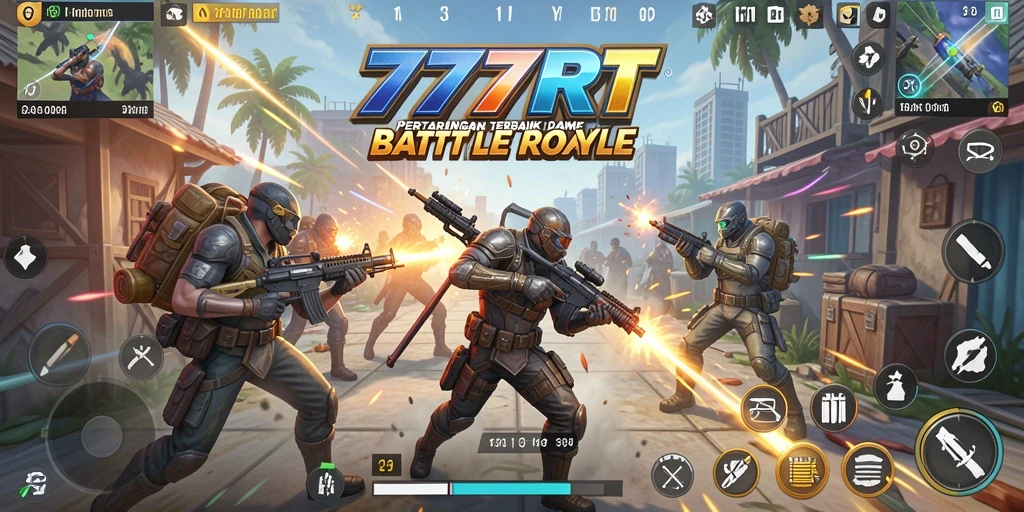 Gameplay intens dalam pertarungan Battle Royale yang menegangkan.