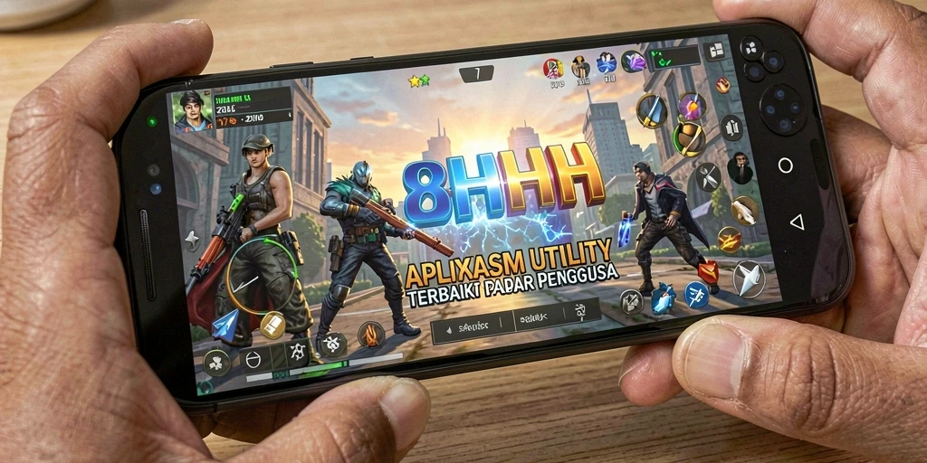 Screenshot utama 8HHH menampilkan antarmuka pengguna yang intuitif