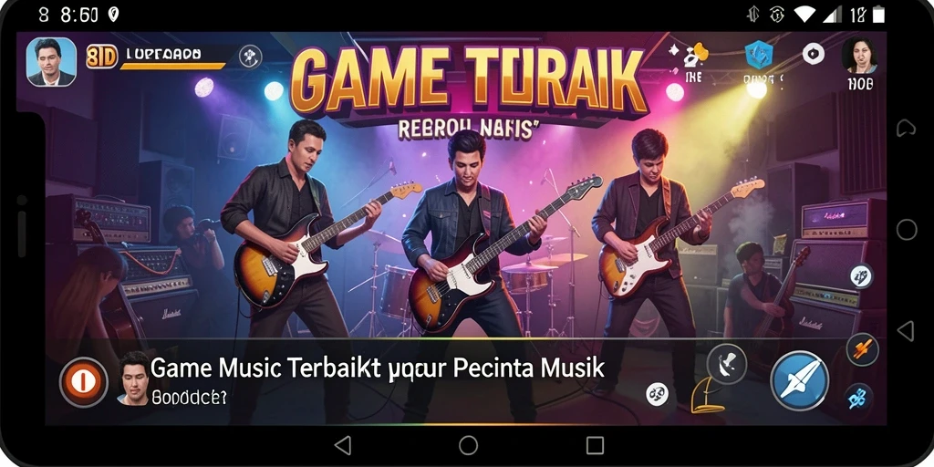 Tampilan gameplay menarik dari aplikasi musik 8ID.