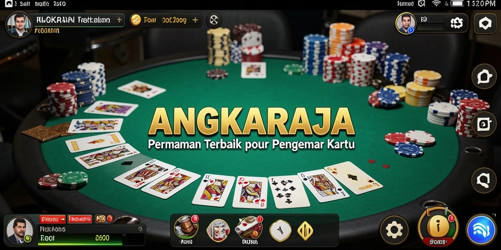 Screenshot gameplay Poker yang menarik dari ANGKARAJA.