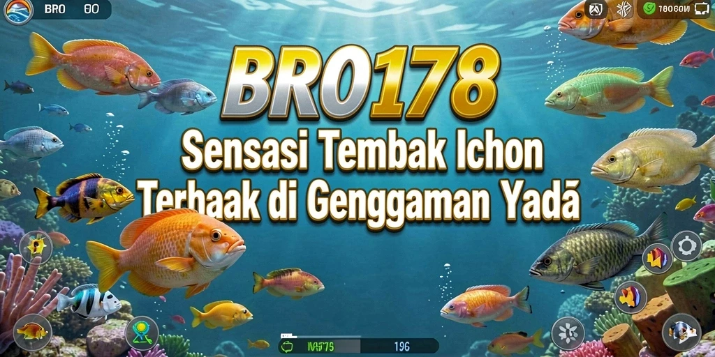 Tampilan gameplay menarik dari BRO178 saat menembak ikan.