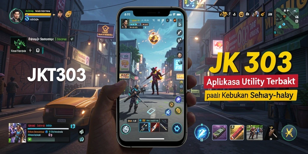Tampilan utama aplikasi JKT303 yang intuitif dan mudah dinavigasi.
