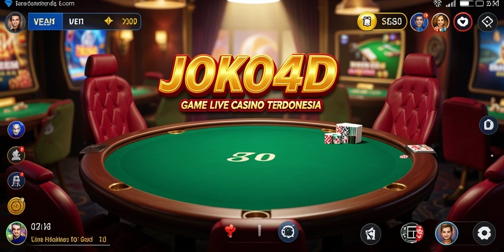 Tampilan gameplay JOKO4D yang menarik dengan dealer langsung.