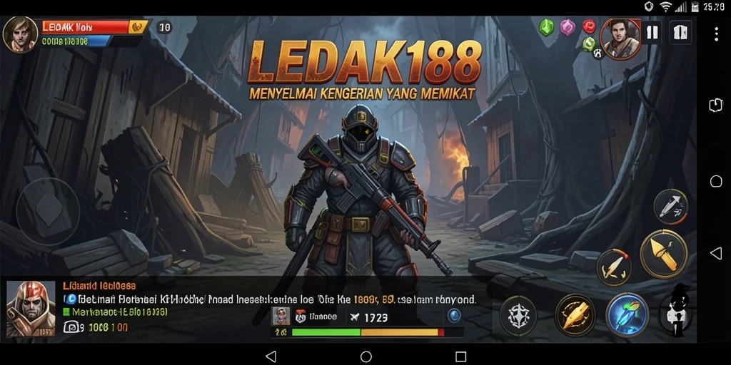 Tampilan mendebarkan dari gameplay horor LEDAK188.