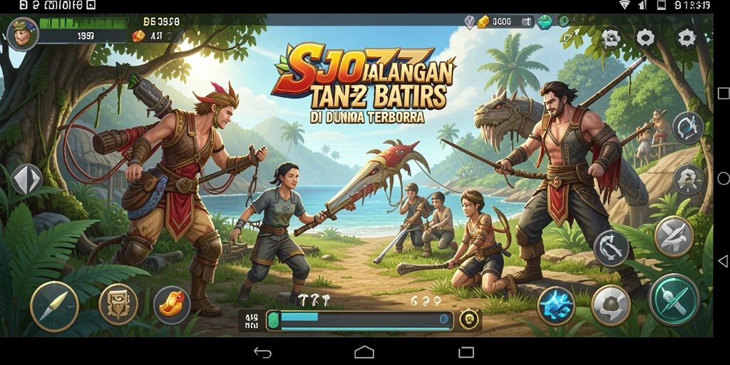 Tampilan gameplay mendalam dengan dunia terbuka yang luas