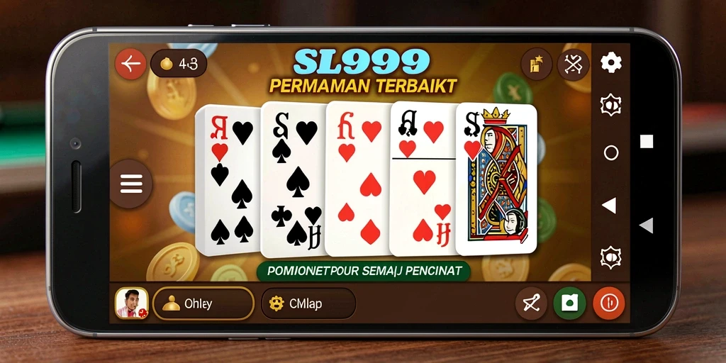 Tampilan gameplay dari SL999 yang menampilkan keseruan bermain Domino.