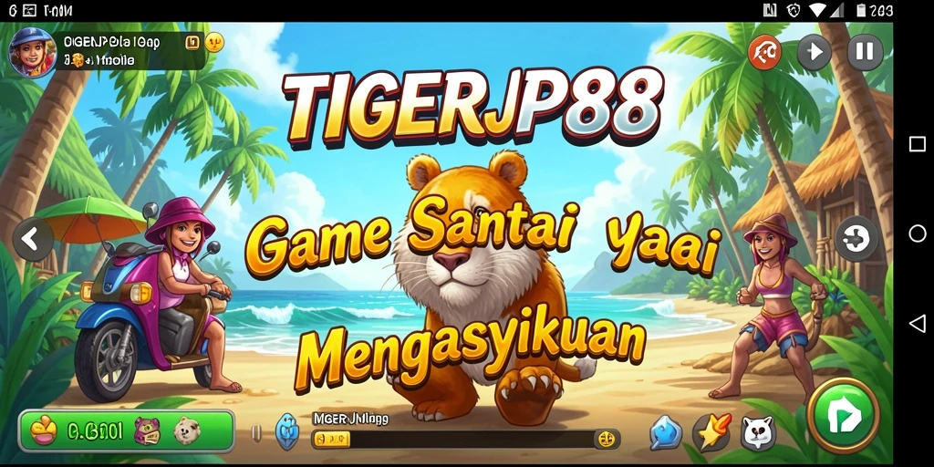 Tampilan gameplay seru di TIGERJP88 dengan berbagai karakter dan tantangan.